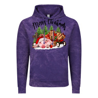 Cloud Purple merry christmas pig Vintage Hoodie - FaDigitalArtStudio