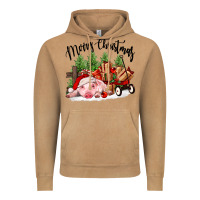Merry Christmas Pig Vintage Hoodie | Teevron
