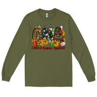 Army Green christmas cna certified nursing assistant Long Sleeve Tee - FaDigitalArtStudio