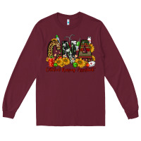 Burgundy christmas cna certified nursing assistant Long Sleeve Tee - FaDigitalArtStudio
