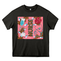 Asphalt pink glitter nurse Heavy Core Tee - TumblerDesignByShophia