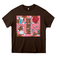 Pink Glitter Nurse Heavy Core Tee | Teevron