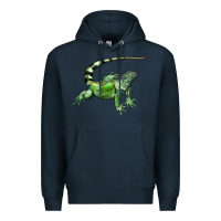 Navy İguana Premium Hoodie - LillyAllenDesigns