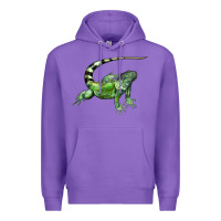 Purple İguana Premium Hoodie - LillyAllenDesigns