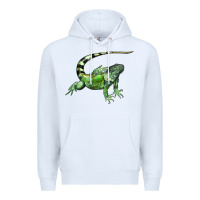 White İguana Premium Hoodie - LillyAllenDesigns