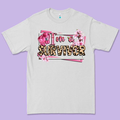 Im A Survivor Cancer Awareness Premium Tee Designed By Cowgirlartshop