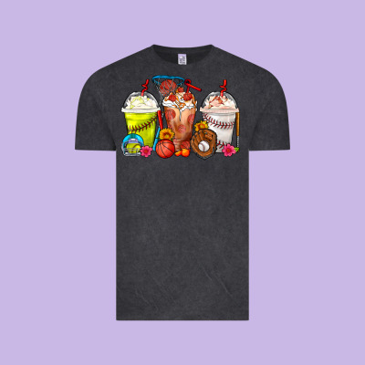 Softball Basketball Baseball Sports Coffee Cups Vintage Tee Designed By Fadigitalartstudio