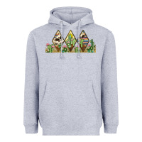 Heather Grey cactus cowhide serape Heavyweight Hoodie - JahusDesignShop