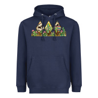 Navy cactus cowhide serape Heavyweight Hoodie - JahusDesignShop