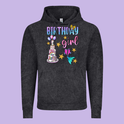 Birthday Girl Vintage Hoodie Designed By Bundleandbundleshop