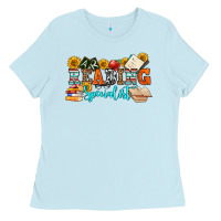 Baby Blue reading specialist olivia Ladies Tee - OliviaCreatesArt