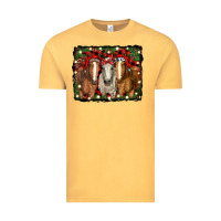Vintage Mustard Christmas horses Vintage Tee - RanaPortraitStore