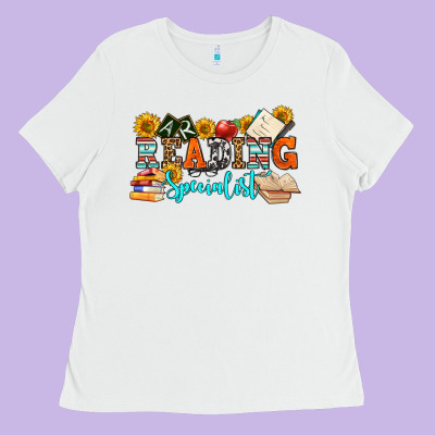 Reading Specialist Olivia Ladies Tee Designed By Oliviacreatesart