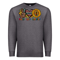 Charcoal Heather peace love sunshine Premium Sweatshirt - JahusDesignShop