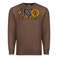 Chestnut peace love sunshine Premium Sweatshirt - JahusDesignShop