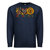 Navy peace love sunshine Premium Sweatshirt - JahusDesignShop