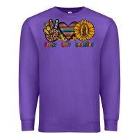 Purple peace love sunshine Premium Sweatshirt - JahusDesignShop