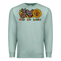 Seafoam peace love sunshine Premium Sweatshirt - JahusDesignShop