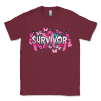 Burgundy Cancer survivor Cancer Awareness Classic Tee - HowdyJamesFarm