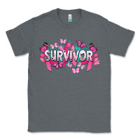 Charcoal Heather Cancer survivor Cancer Awareness Classic Tee - HowdyJamesFarm