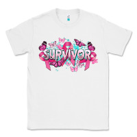 White Cancer survivor Cancer Awareness Classic Tee - HowdyJamesFarm