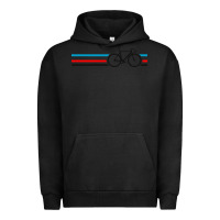 Pigment Black bike stripes Urban Hoodie - artisFamous