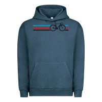Pigment Midnight Navy bike stripes Urban Hoodie - artisFamous