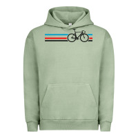 Pigment Oil Green bike stripes Urban Hoodie - artisFamous