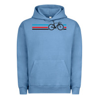 Pigment Pebble Blue bike stripes Urban Hoodie - artisFamous
