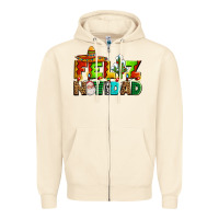 Sandshell feliz navidad sombrero Zipper Hoodie - AdoDesignShop