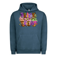 Pigment Midnight Navy Trick or treat Urban Hoodie - RanaPortraitStore