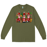 Army Green Christmas Elfs Long Sleeve Tee - FaDigitalArtStudio