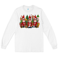 White Christmas Elfs Long Sleeve Tee - FaDigitalArtStudio