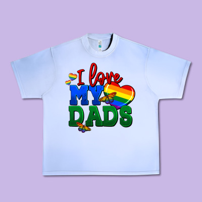 I Love My Dads Urban Heavy Tee Designed By Fadigitalartstudio