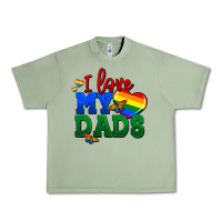 Oil Green I love my dads Urban Heavy Tee - FaDigitalArtStudio