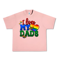 Salmon I love my dads Urban Heavy Tee - FaDigitalArtStudio