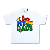 White I love my dads Urban Heavy Tee - FaDigitalArtStudio