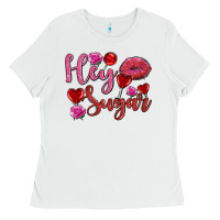 White hey sugar with lips and candies olivia Ladies Tee - OliviaCreatesArt