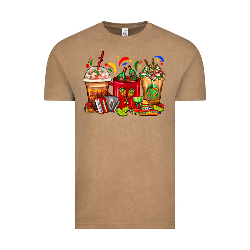Mexico Coffee Cups Vintage Tee by FaDigitalArtStudio | Teevron