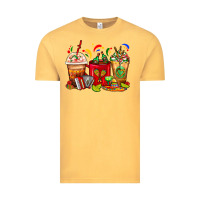 Vintage Mustard Mexico Coffee Cups Vintage Tee - FaDigitalArtStudio
