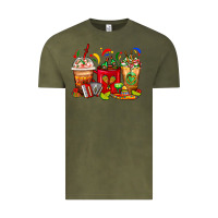 Vintage Olive Mexico Coffee Cups Vintage Tee - FaDigitalArtStudio