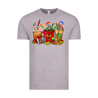 Vintage Zinc Mexico Coffee Cups Vintage Tee - FaDigitalArtStudio