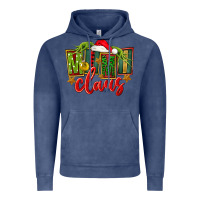 Vintage Denim christmas mimi claus Vintage Hoodie - FaDigitalArtStudio