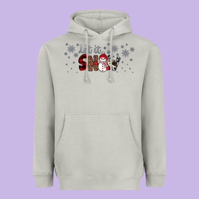 Christmas Let It Snow Heavyweight Hoodie Designed By Jahusdesignshop