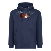 Navy Christmas let it snow Heavyweight Hoodie - JahusDesignShop