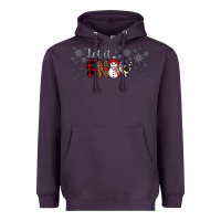 Plum Christmas let it snow Heavyweight Hoodie - JahusDesignShop