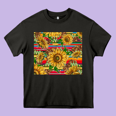 Mexican Sunflowers Heavy Core Tee Designed By Tumblerdesignbyshophia