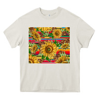 Cream mexican sunflowers Heavy Core Tee - TumblerDesignByShophia