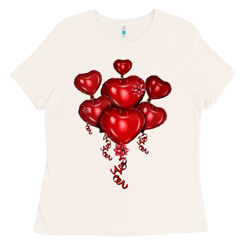 Heart Balloons Olivia Ladies Tee by OliviaCreatesArt | Teevron