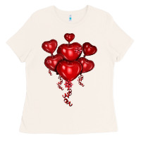 Bone heart balloons olivia Ladies Tee - OliviaCreatesArt